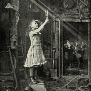 Young girl trying to cut a sunbeam (1886).jpg
